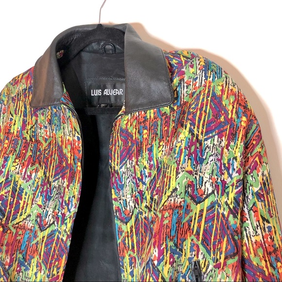 Vintage Luis Alvear Pure Silk Bomber Jacket - Picture 5 of 13